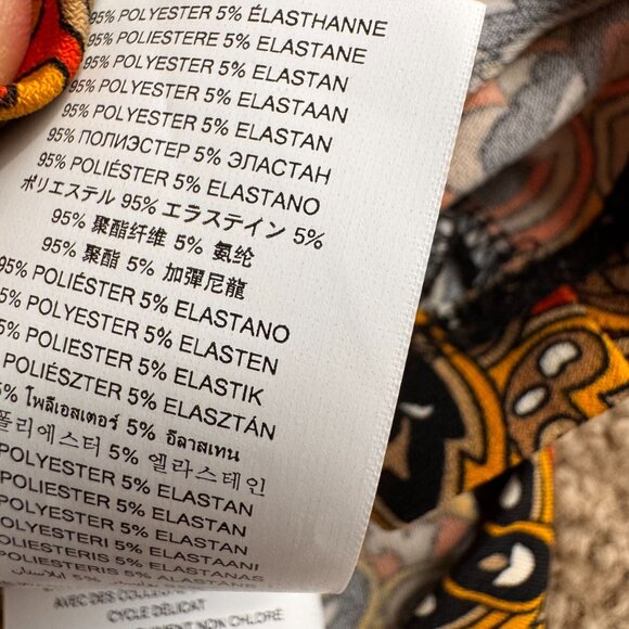 Michael Kors‎ Paisley Shirt Womens XL Babydoll Y2K Dark Sweetheart Going Out - Picture 4 of 8